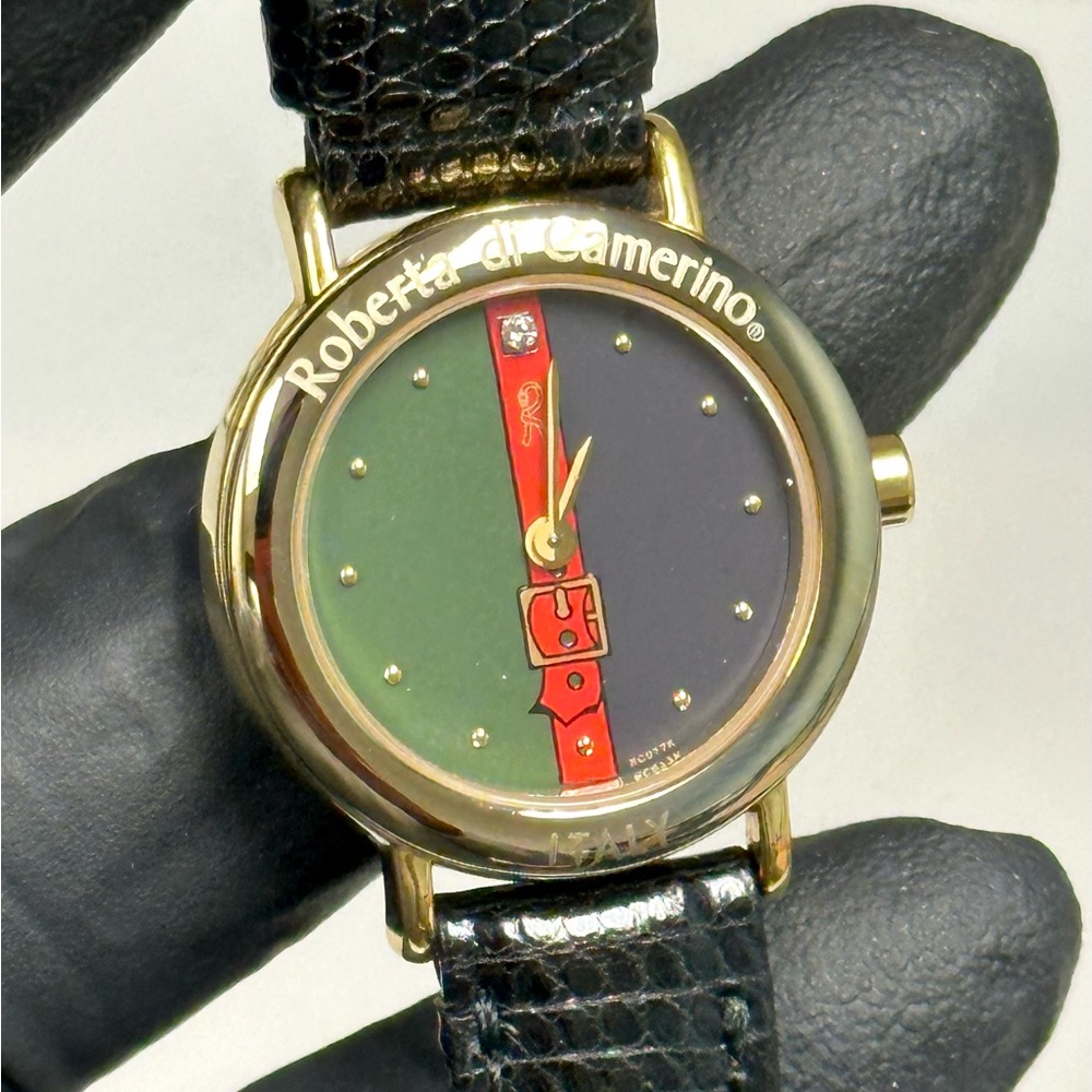 Roberta di Camerino Italy 978.0208.2 Gold-Tone SS Ladies’ 25mm Luxury Watch
